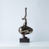 Modern Abstract Chrome Sculpture