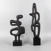 abstract black sculpture