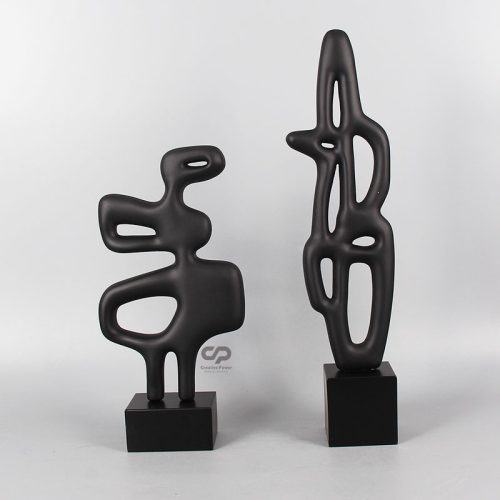 abstract black sculpture