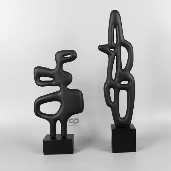 abstract black sculpture